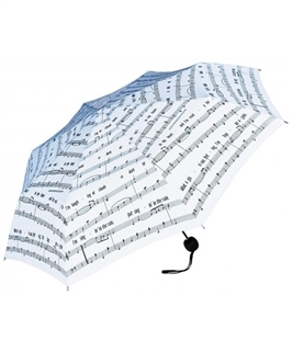 Mini Raindrops Keep Falling on My Head Automatic Umbrella - Black or White - Mellow Monkey