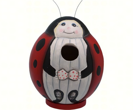 Ladybug Gord-O Hanging Bird House - Mellow Monkey