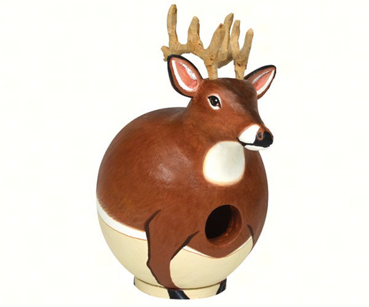 White Tail Deer Gord-O Hanging Bird House - Mellow Monkey