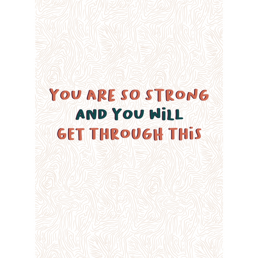 You're So Strong - Sympathy and Condolence  - Greeting Card - Mellow Monkey