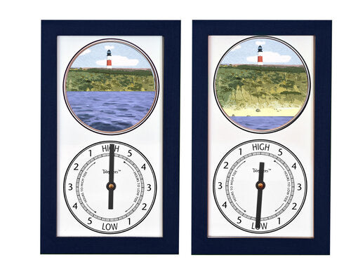 Tidepieces - Sankaty Head Light Nantucket Massachusetts - Tide Clock - NAVY - Mellow Monkey