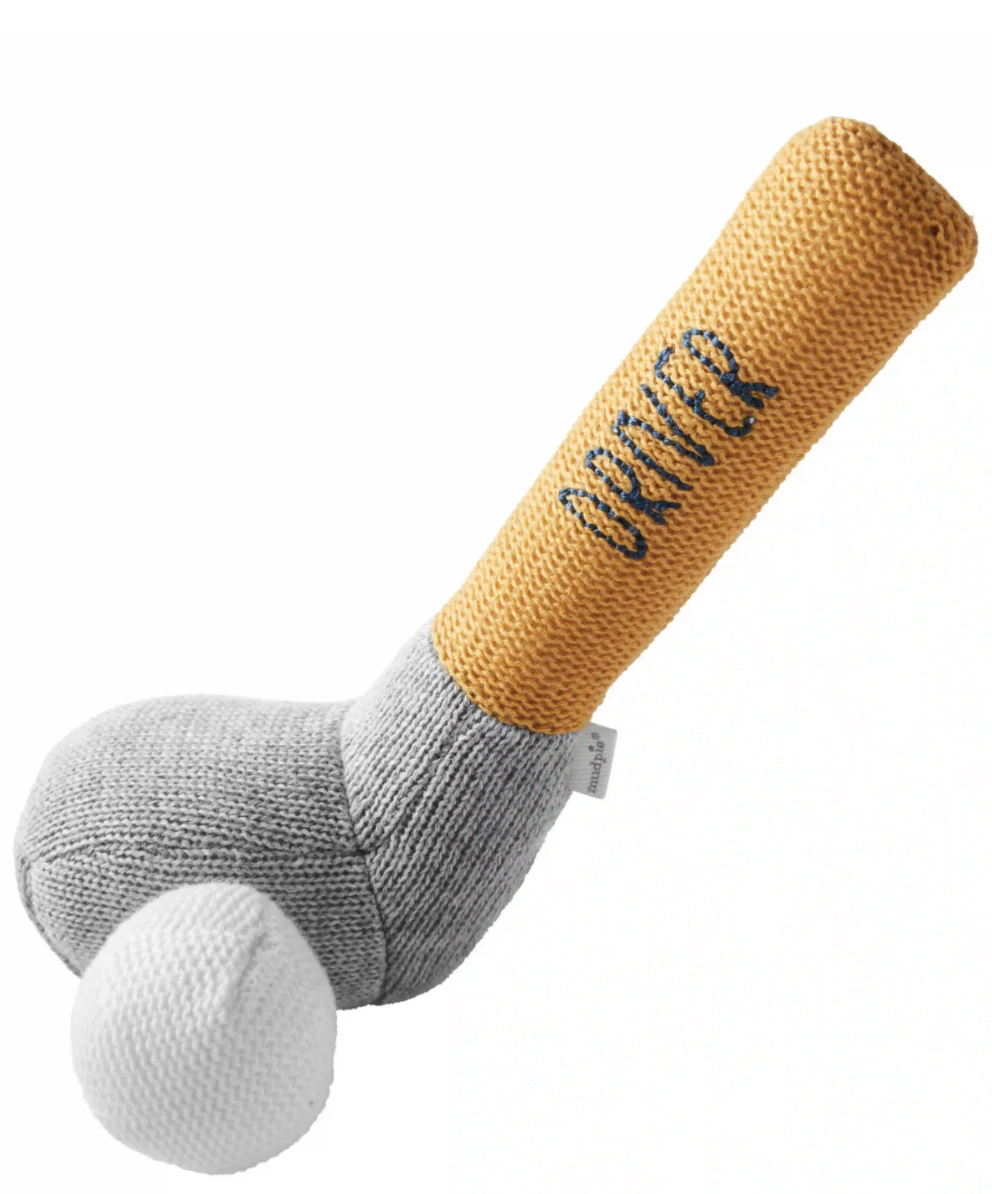 Individual Knit Golf Club Rattle - Mellow Monkey