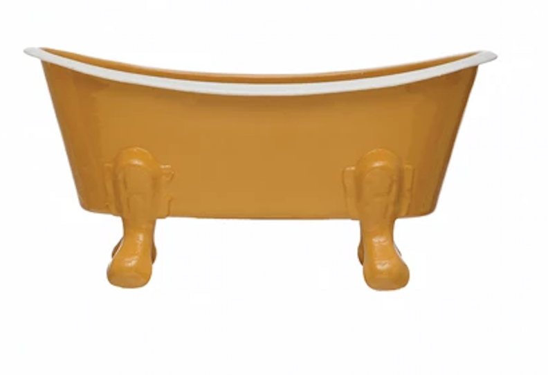 Metal Bathtub Soap Dish - 4 Colors - 5-1/2-in - Mellow Monkey