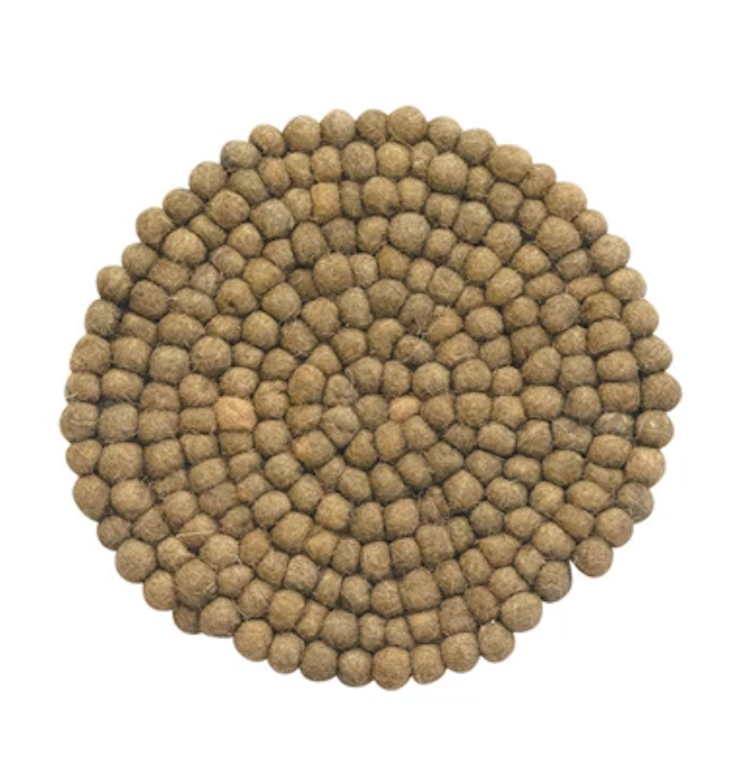 Mellow Monkey Wool Felt Ball Trivet - Thumbnail 3