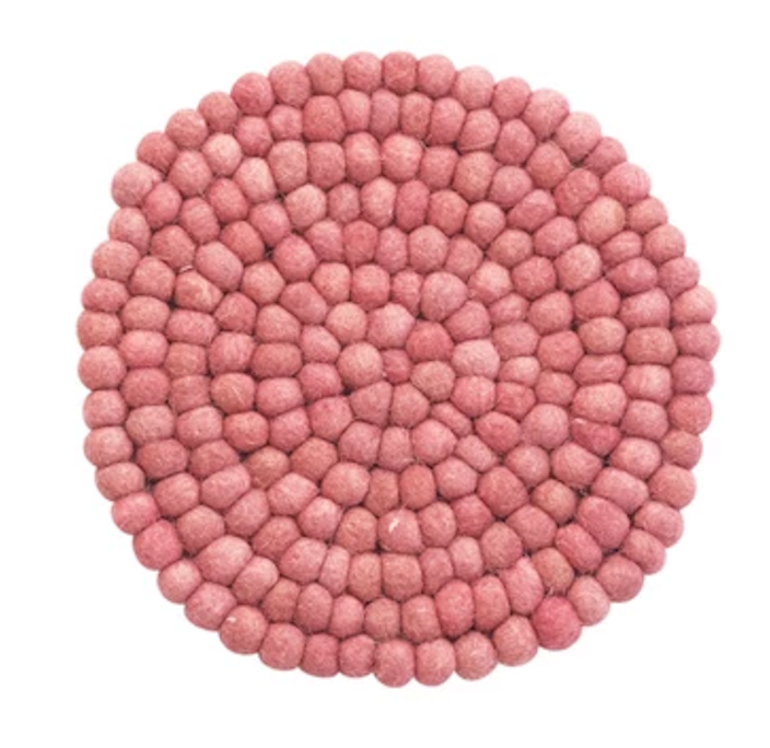 Mellow Monkey Wool Felt Ball Trivet - Thumbnail 2