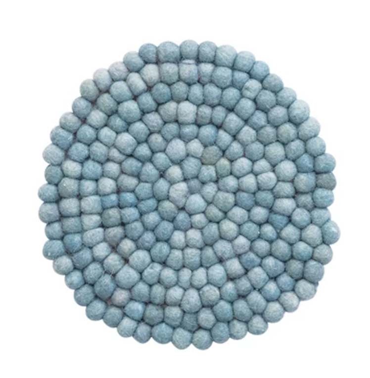 Mellow Monkey Wool Felt Ball Trivet - Thumbnail 4