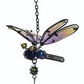 Metal Garden Bell - Butterfly Dragonfly - 12.25-in - Mellow Monkey