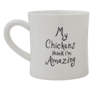 My Chickens Think I'm Amazing - Ceramic Mug - 3-1/2 x 4-in. - Mellow Monkey