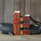 Distressed Black Whale Bookend Set - 11-in - Mellow Monkey