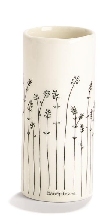 Porcelain Flower Vase with Saying in Gift Box - 3 3/4"-4 1/2" - Mellow Monkey