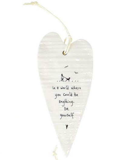 Ceramic Heart Hanging Ornament - Mellow Monkey
