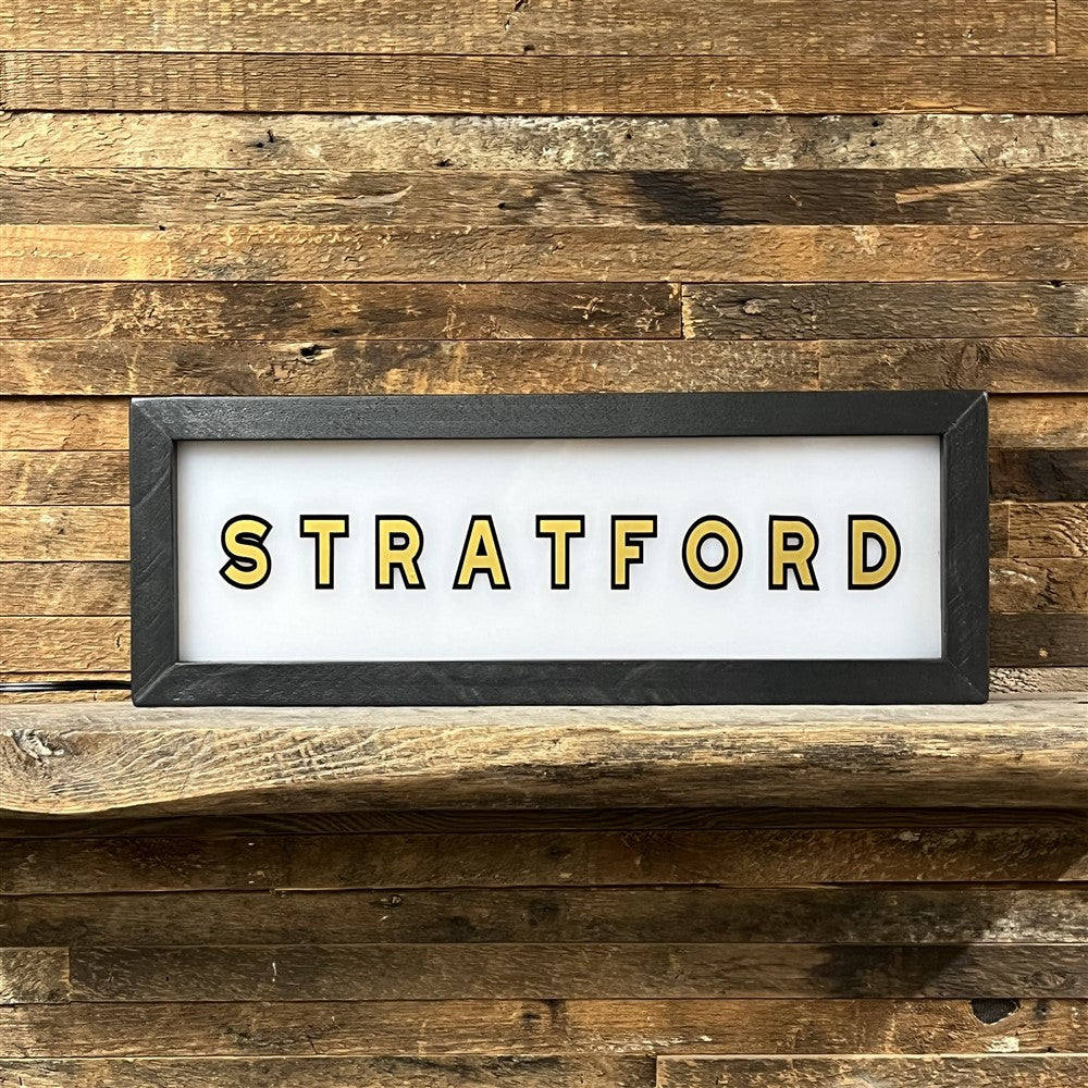 Stratford Vintage Lighted Box Sign - 22-1/2-in - Mellow Monkey