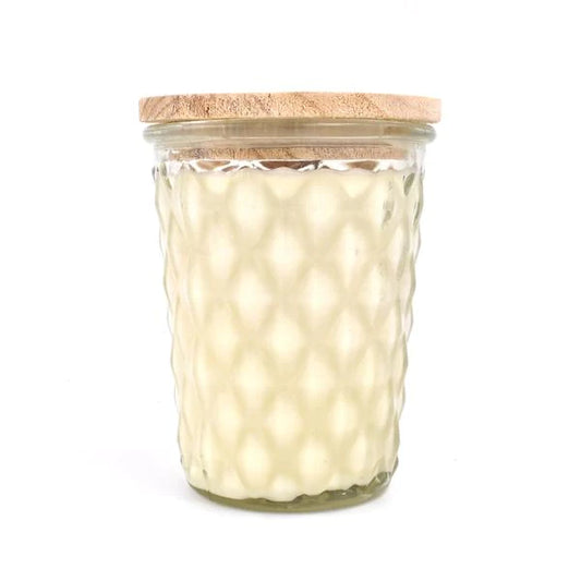 Cinnamon Donuts & Coffee - Swan Creek Timeless Crystal Jar 100% Soy Candle 12-oz - Mellow Monkey