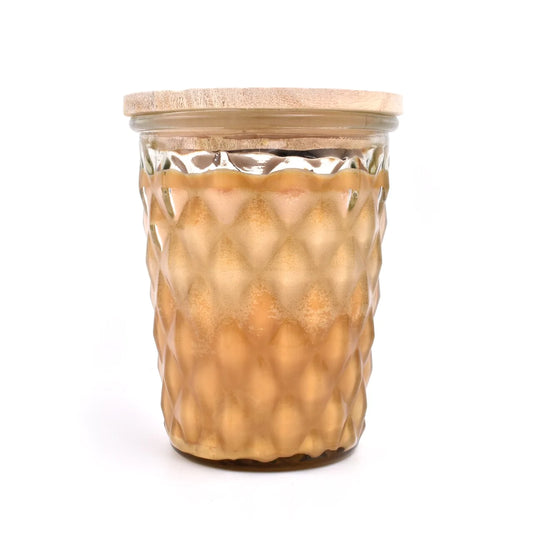 By The Fireside - Swan Creek Timeless Crystal Jar 100% Soy Candle 12-oz - Mellow Monkey