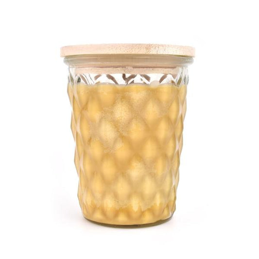 Pumpkin Caramel Drizzle - Swan Creek Timeless Crystal Jar 100% Soy Candle 12-oz - Mellow Monkey