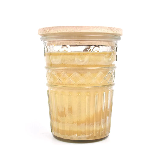 Glazed Banana Bread - Swan Creek Timeless Crystal Jar 100% Soy Candle 12-oz - Mellow Monkey