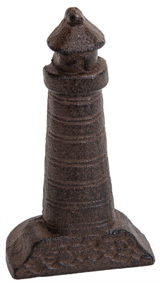 Cast Iron Lighthouse Door Stopper - 6-3/4-in - Mellow Monkey