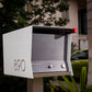 Retrobox Mailbox - Arctic White and Designer Gray - Mellow Monkey