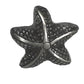 Seascape Polished Silver Finish Metal Starfish Drawer Cabinet Cupboard Pull Knob - Mellow Monkey