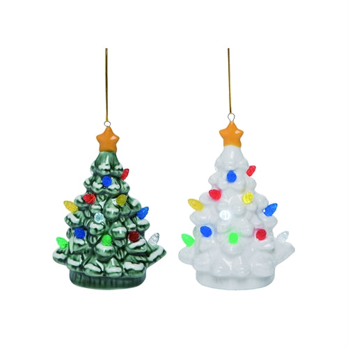 Ceramic Light Up Nostalgic Tree Ornament - Mellow Monkey