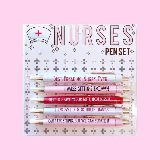 Nurses Pen Set - 5 Pen Set - Mellow Monkey