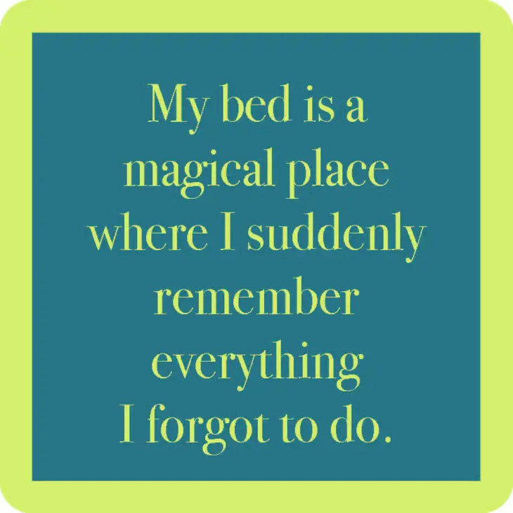 My Bed Is A Magical Place... - Coaster - 4-in - Mellow Monkey