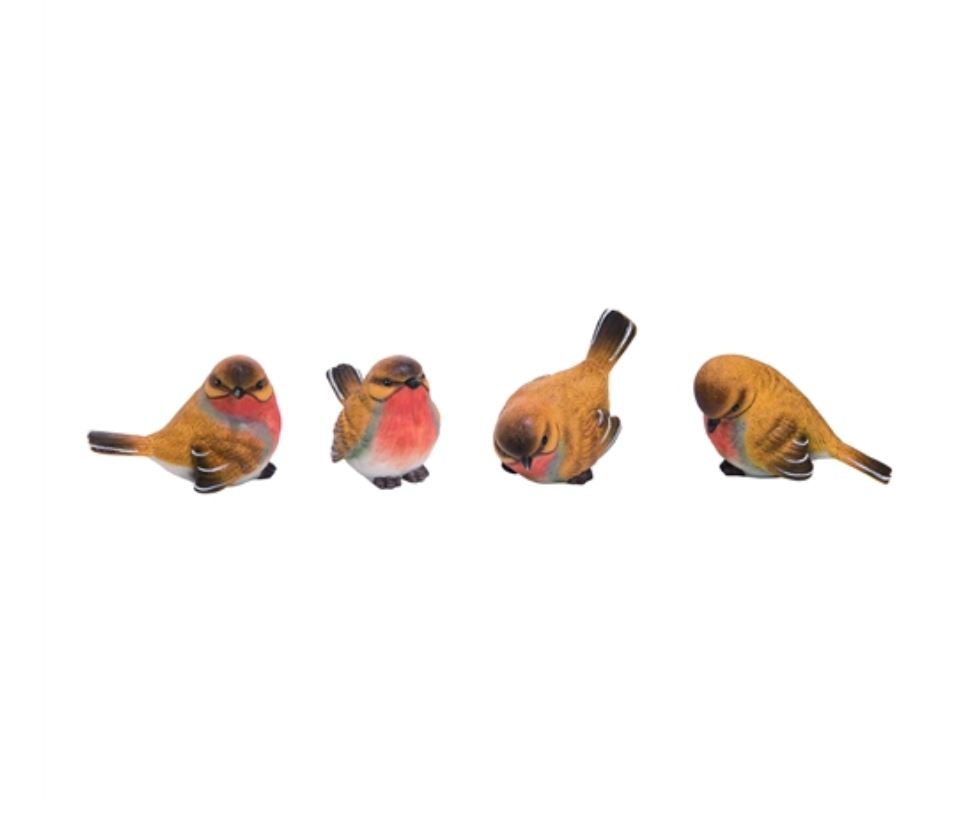 Yellow and Orange Bird Figurine - 4-in - Mellow Monkey