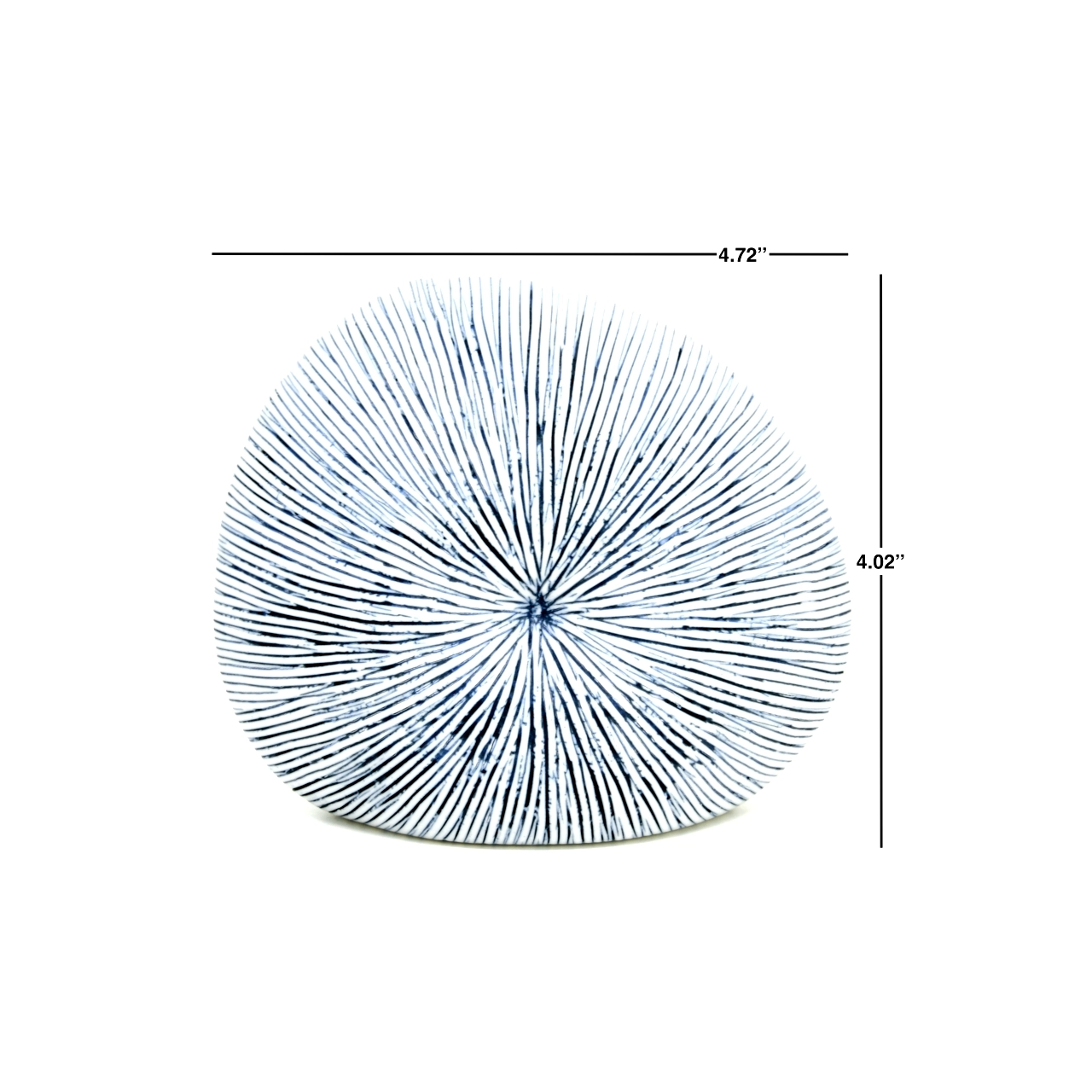 Porcelain Bud Vase - Blue Starburst Lines - Mellow Monkey