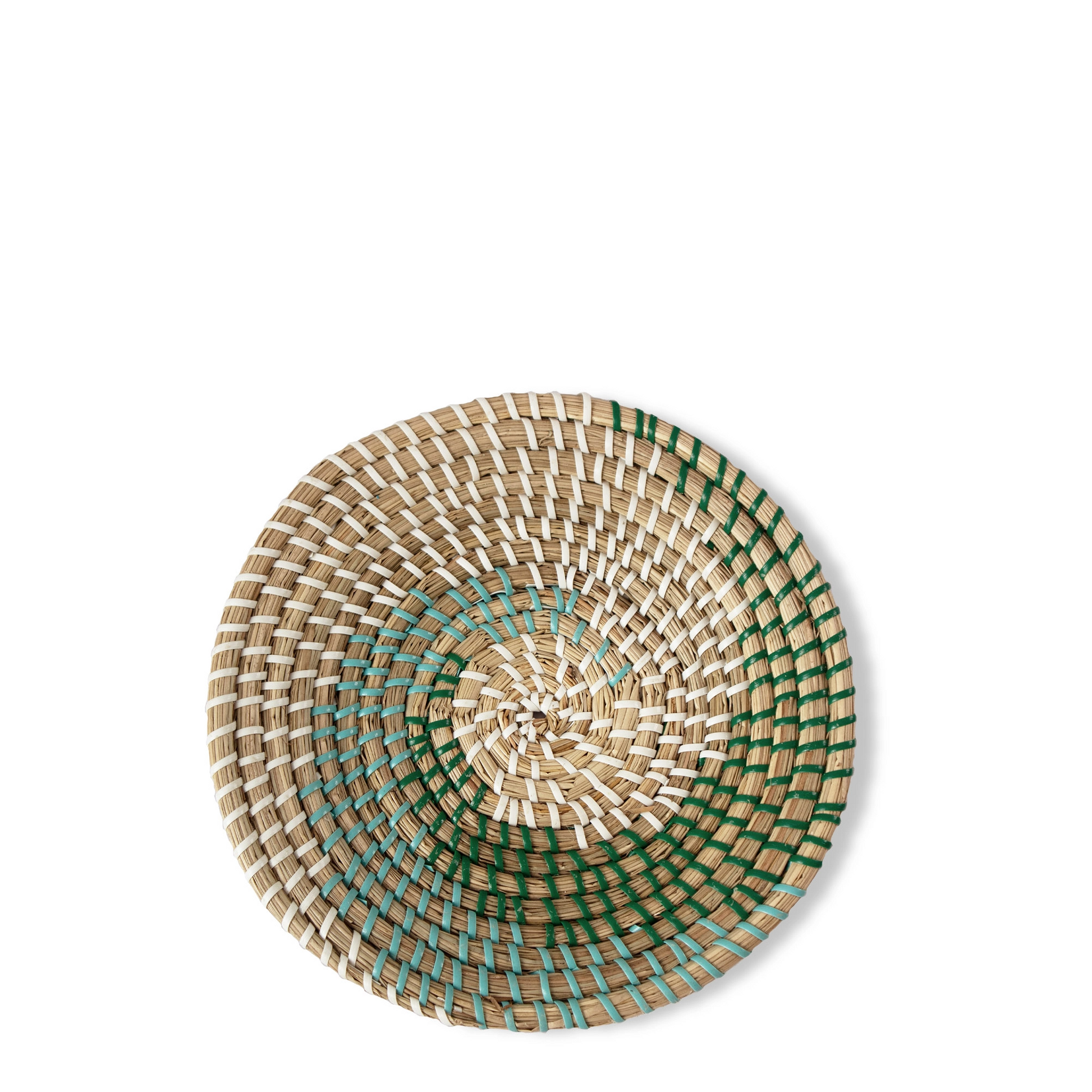 Woven Seagrass Basket/Bowl - Wave - 10-in - Mellow Monkey