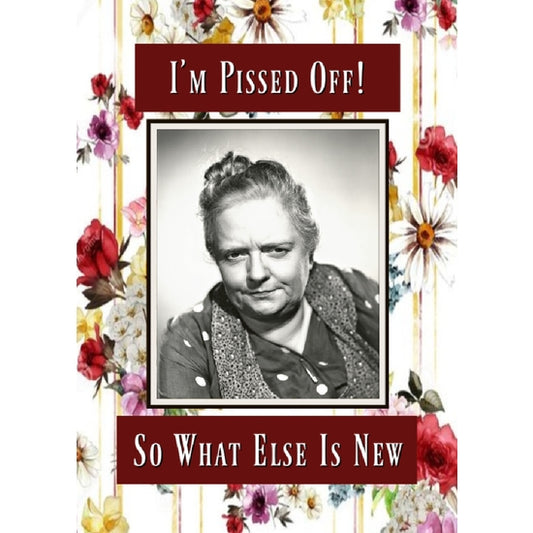 I'm Pissed Off. So What Else is New - Magnet - 2-in. x 3-in. - Mellow Monkey