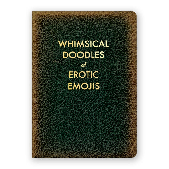 Whimsical Doodles of Erotic Emojis (Medium: 7-in x 5-in) - Blank Journal - Mellow Monkey