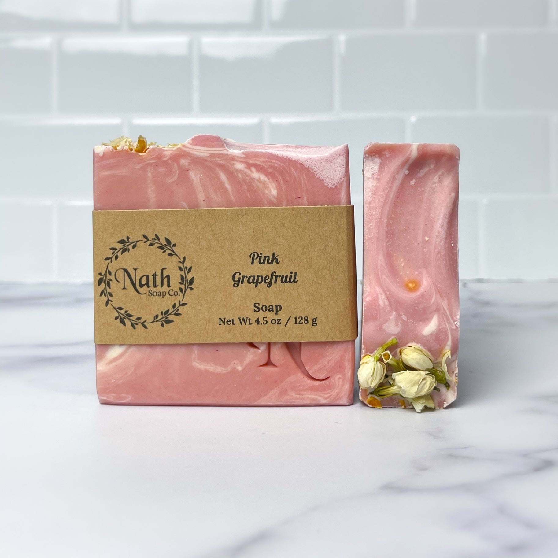 Pink Grapefruit Artisan Bar Soap from Nath Soap Co. - Mellow Monkey