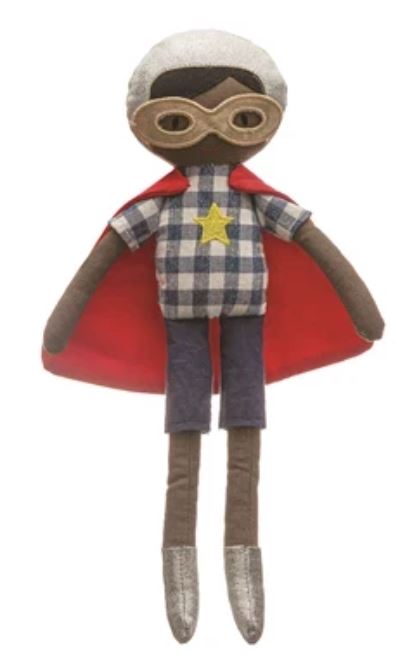 Cotton Super Hero Doll - 12-1/2-in - Mellow Monkey