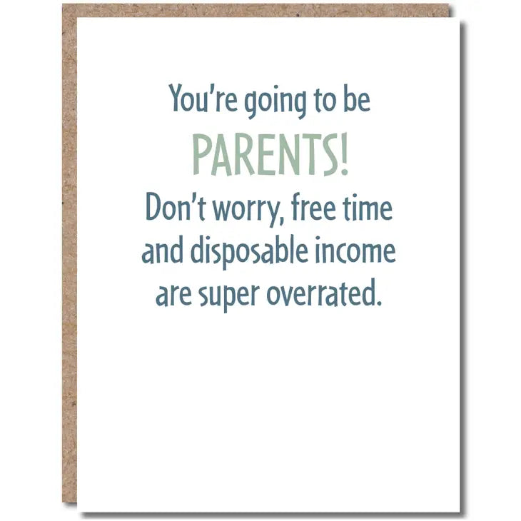 You're Going To Be Parents! - New Baby Parents Greeting Card - Mellow Monkey