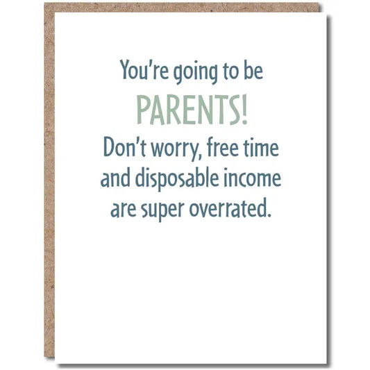 You're Going To Be Parents! - New Baby Parents Greeting Card - Mellow Monkey