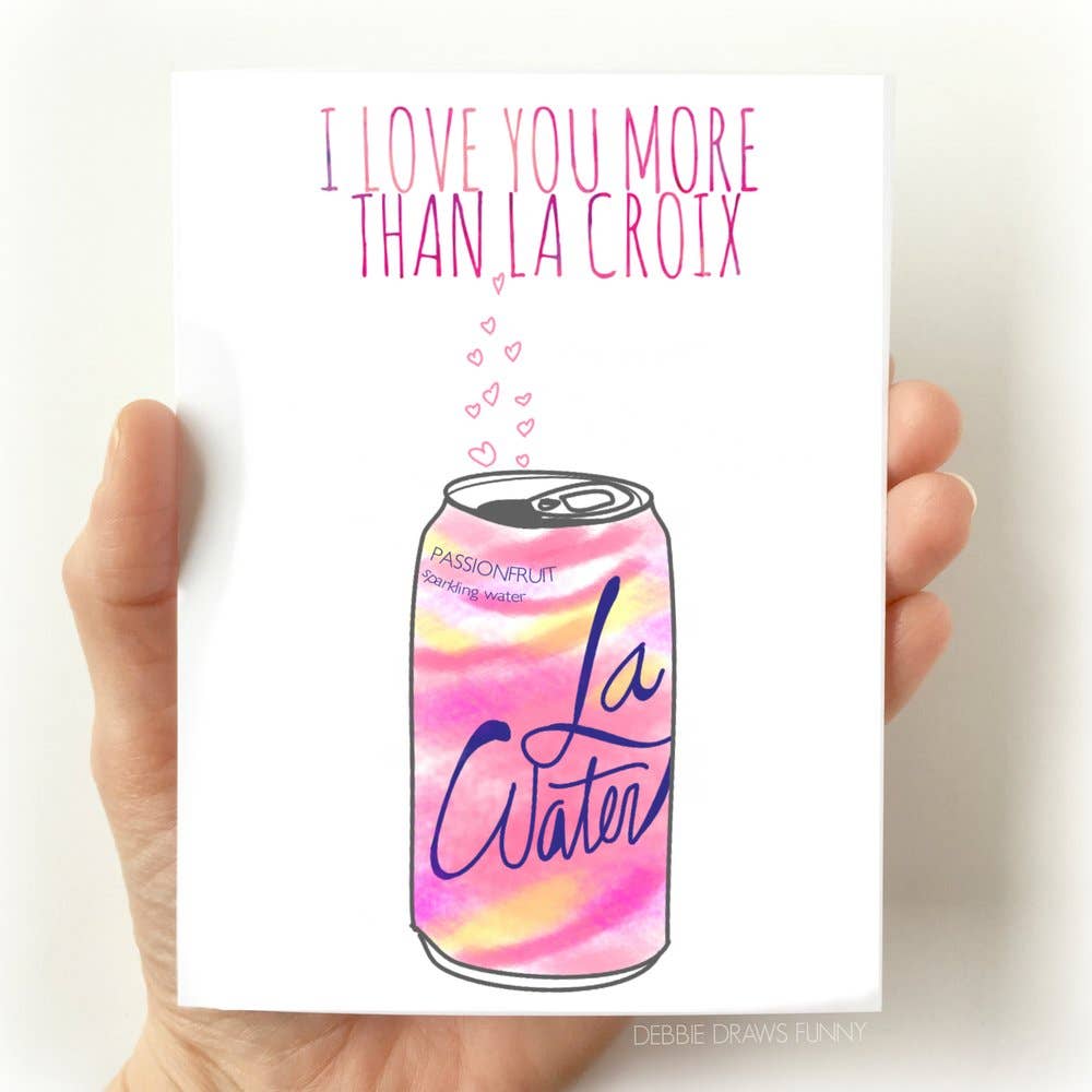 La Croix Funny Love Cards Anniversary Card - Mellow Monkey