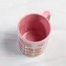 Mid Century Modern Coffee Mug - Mod Pink Flower - Mellow Monkey