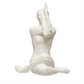 Resin Yoga Figure with White Volcano Finish - 9-1/4-in. x 7-1/4-in. - Mellow Monkey