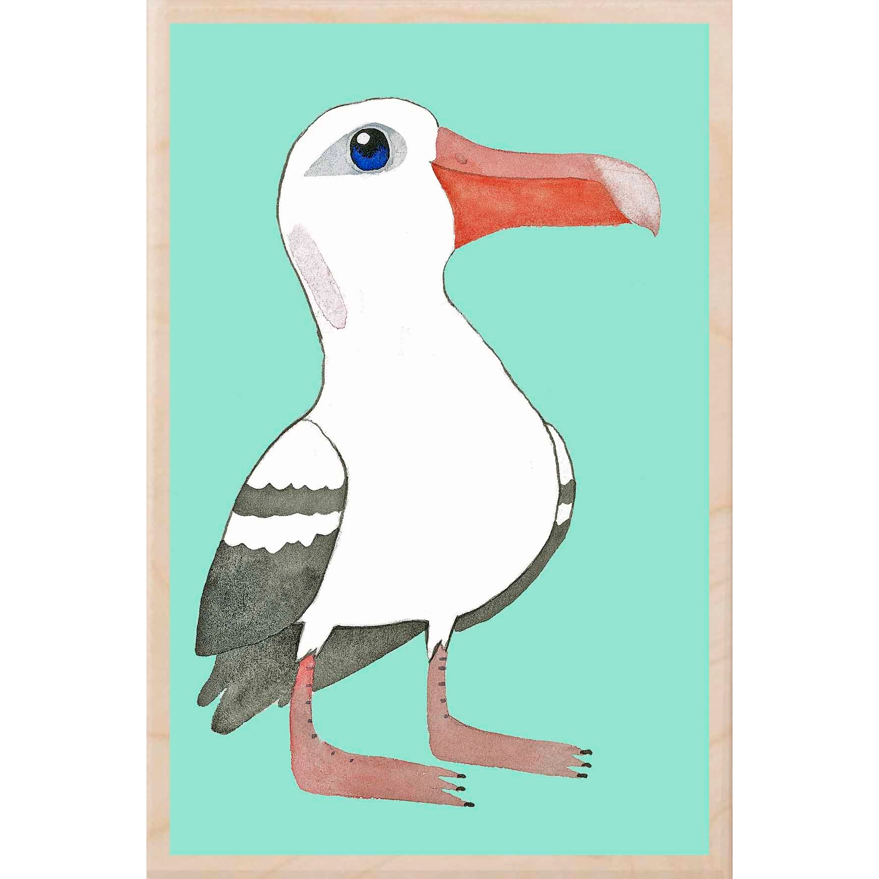 Albatross Wooden Postcard - Matt Sewell Birds - Mellow Monkey