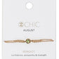 Adjustable Birthstone Bracelet with Pouch - Mellow Monkey