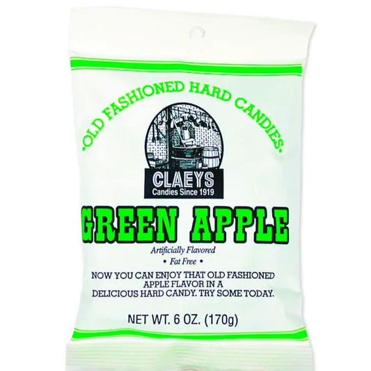 Nostalgic Old Fashioned Claey’s Green Apple Sanded Hard Candy - Mellow Monkey