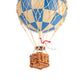 Floating The Skies Hot Air Balloon - Check Bleu - 3-1/3-in - Mellow Monkey