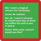 Unicorn Christmas - Coaster - 4-in - Mellow Monkey