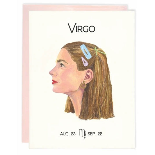 Zodiac Astrology Birthday Greeting Card - Virgo (Aug 23 - Sep 22) - Mellow Monkey