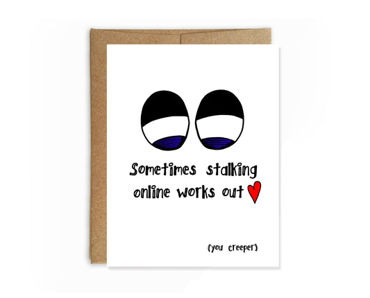 Yellow Daisy Paper Co. - Online Creeper Valentine's Day Card - Mellow Monkey