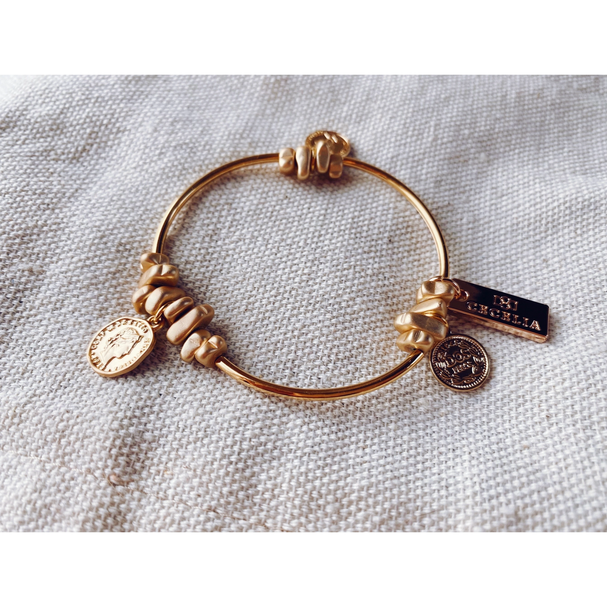 Coin Bracelet - 14k Gold Plated - Mellow Monkey