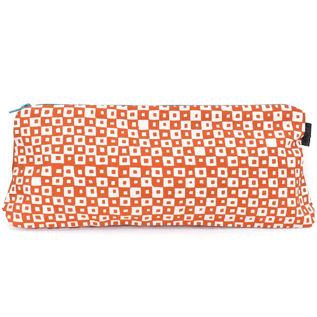 May Your Choices Reflect Your Hopes Not Your Fears (Nelson Mandela) - Zippered Purse Pouch - Orange 12-1/2-in - Mellow Monkey