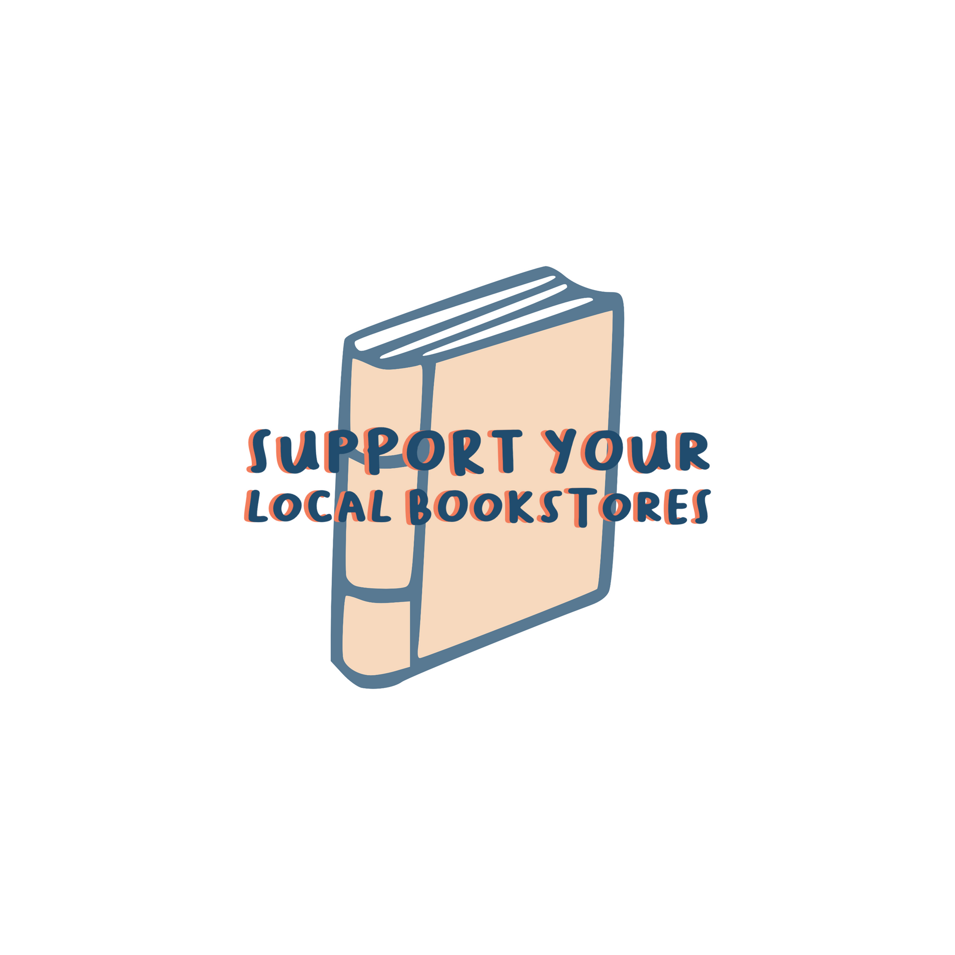 Support Your Local Bookstore - Pin Back Button - 1.5" - Mellow Monkey