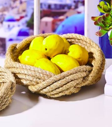 Santorini Thera Jute Rope Bowl - Mellow Monkey