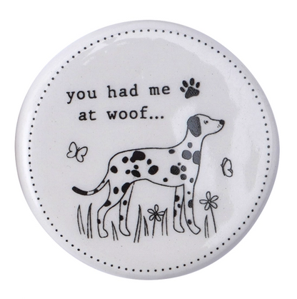 Woofs & Whiskers Ceramic Dog Tokens - Mellow Monkey